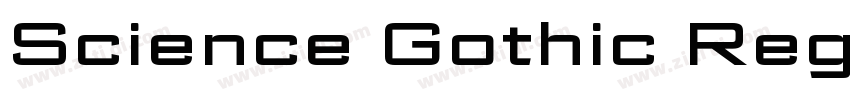 Science Gothic Regul字体转换